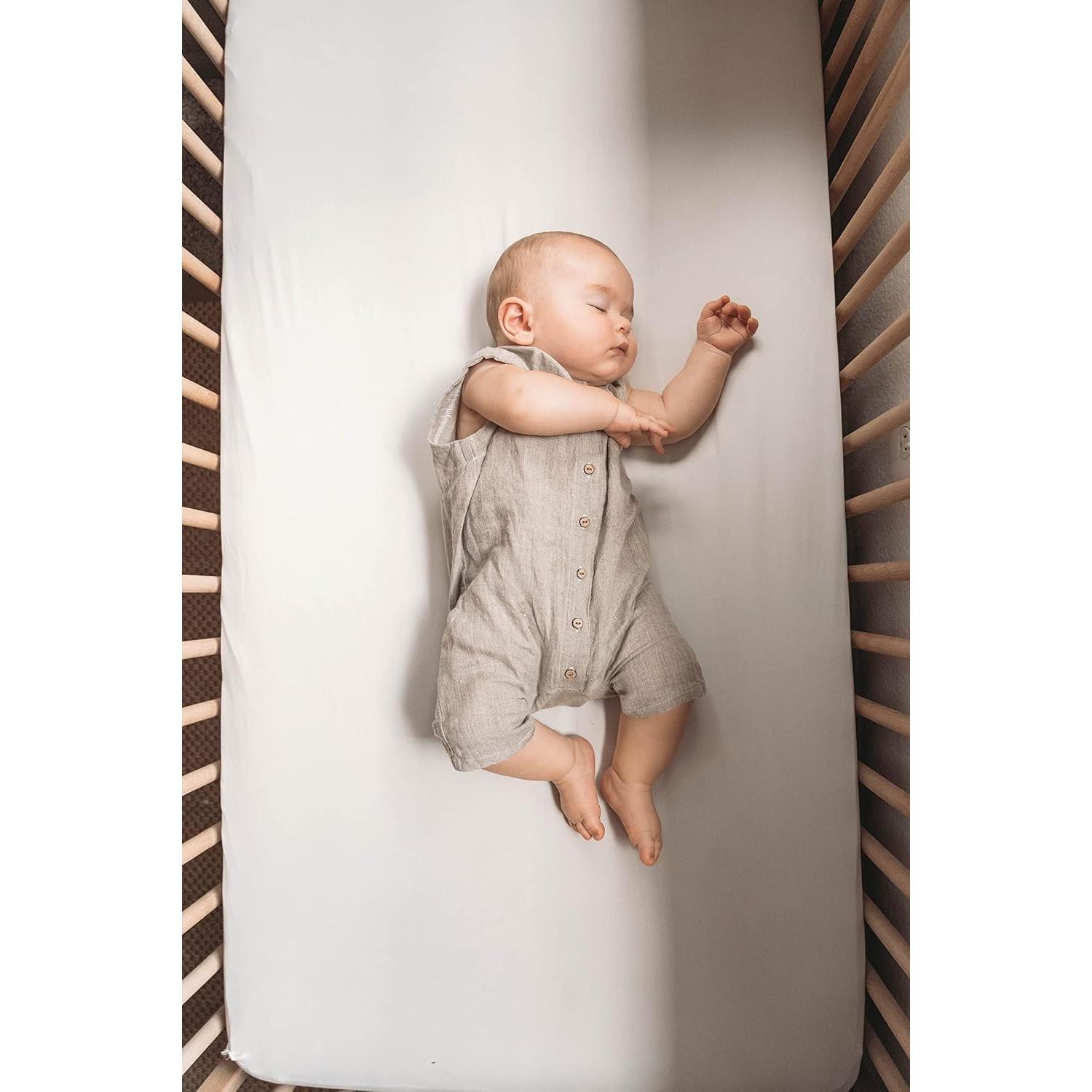 Sábana Ajustable para Cuna Pobibaby - Algodón Suave 132x71cm
