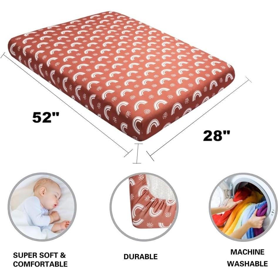 Paquete de 4 Sábanas Ajustadas Casa de Jola Boho Neutro