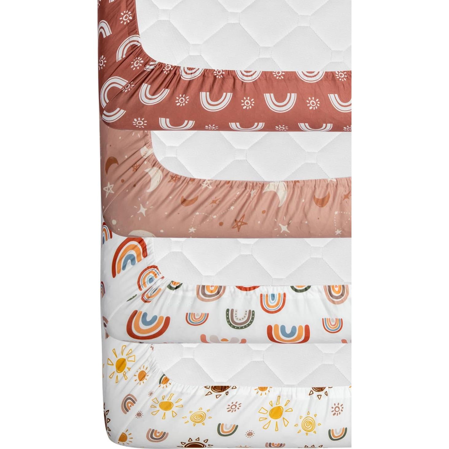 Paquete de 4 Sábanas Ajustadas Casa de Jola Boho Neutro