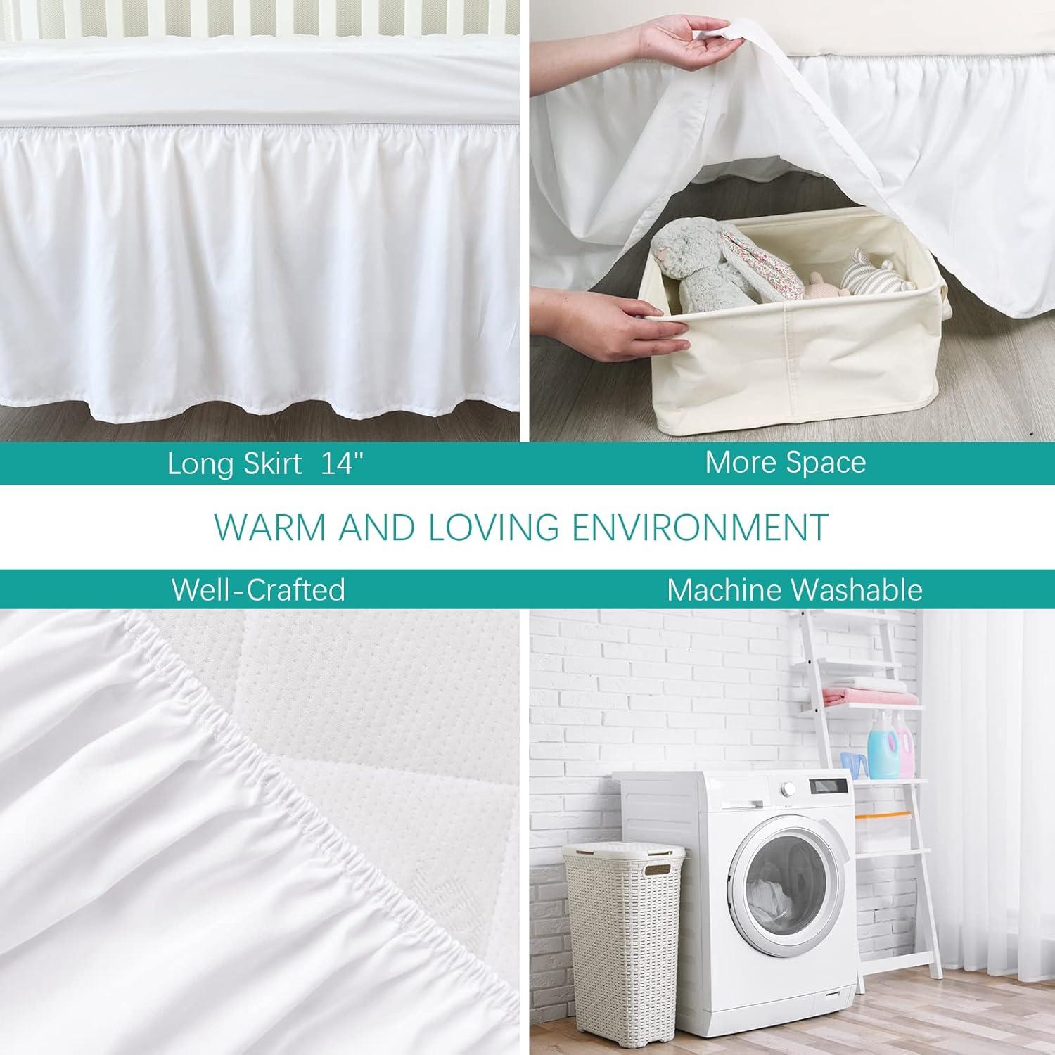 Funda de Cuna Biloban 132x71 cm con Caída 36 cm Ajustable