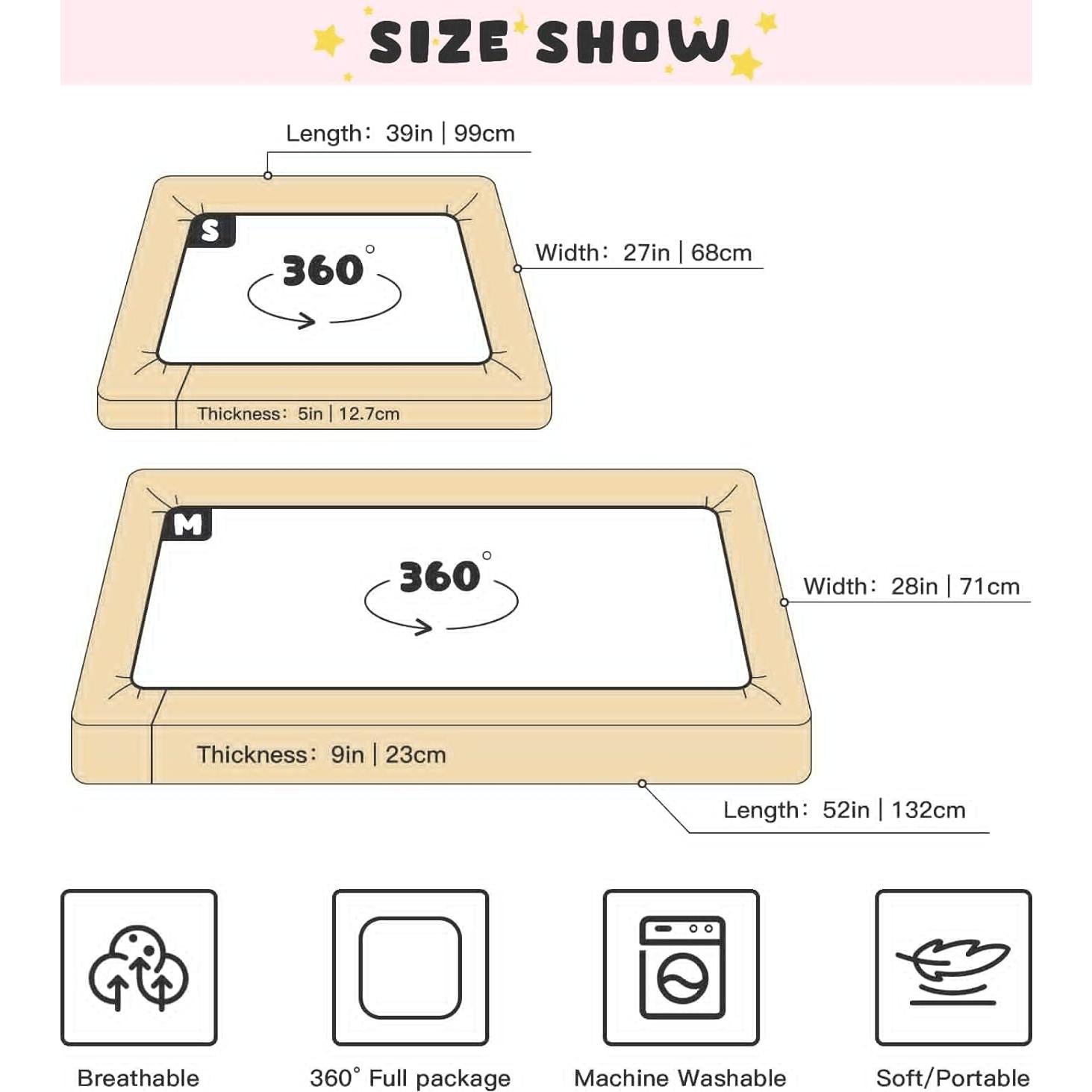 Sábanas de Cuna WELLDAY Estándar 132x71 cm Suaves y Transpirables