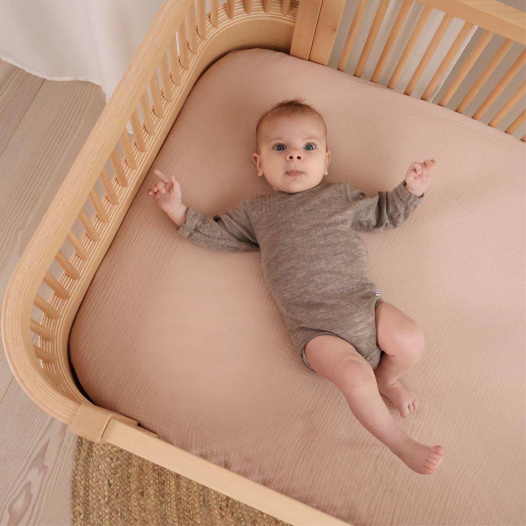 Sábanas para Cuna Huxie 100% Algodón Orgánico 28x52 cm - 2 Piezas