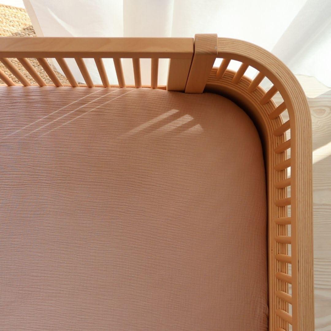 Sábanas para Cuna Huxie 100% Algodón Orgánico 28x52 cm - 2 Piezas