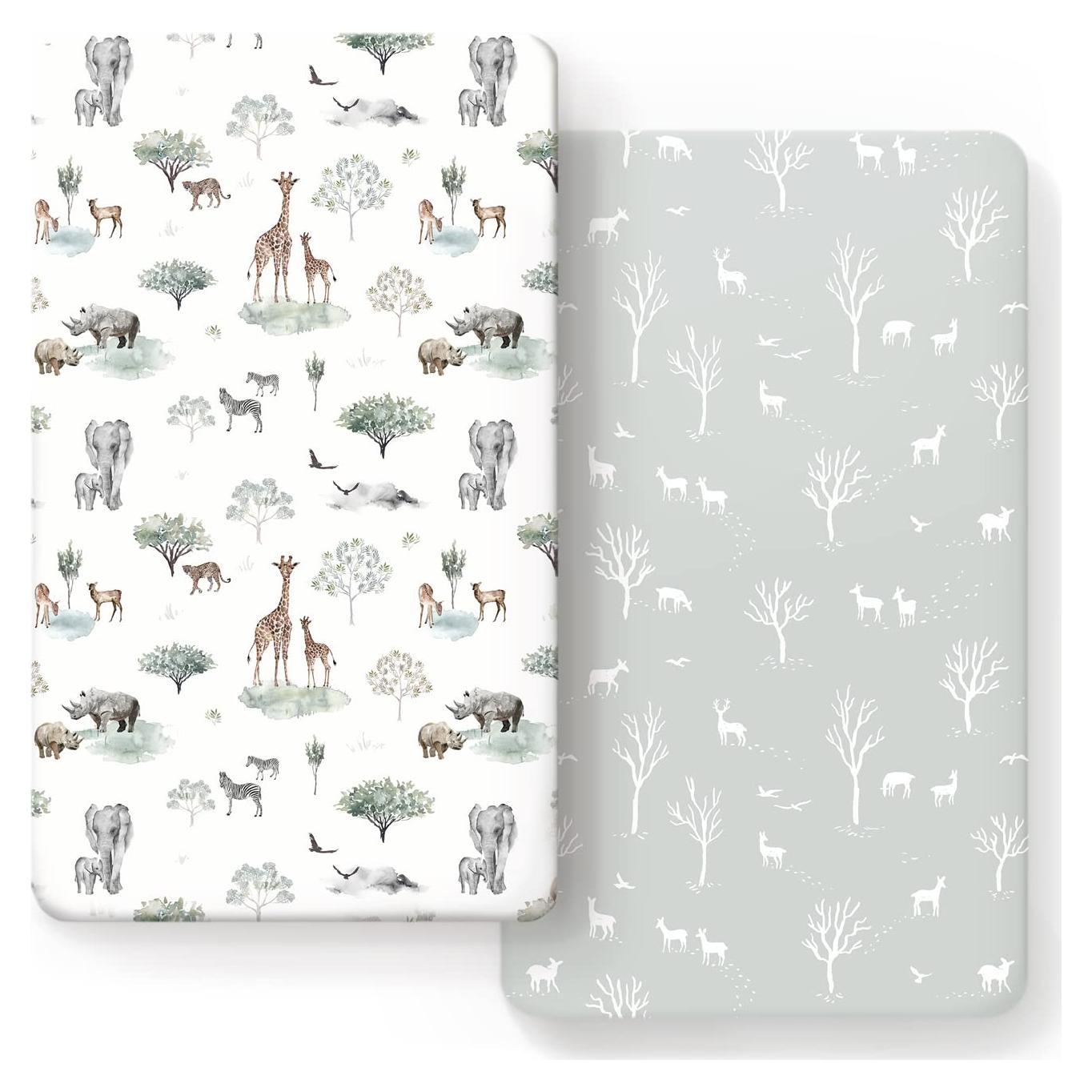 Juego de Sábanas Ajustadas GRSSDER para Cuna 132x71 cm