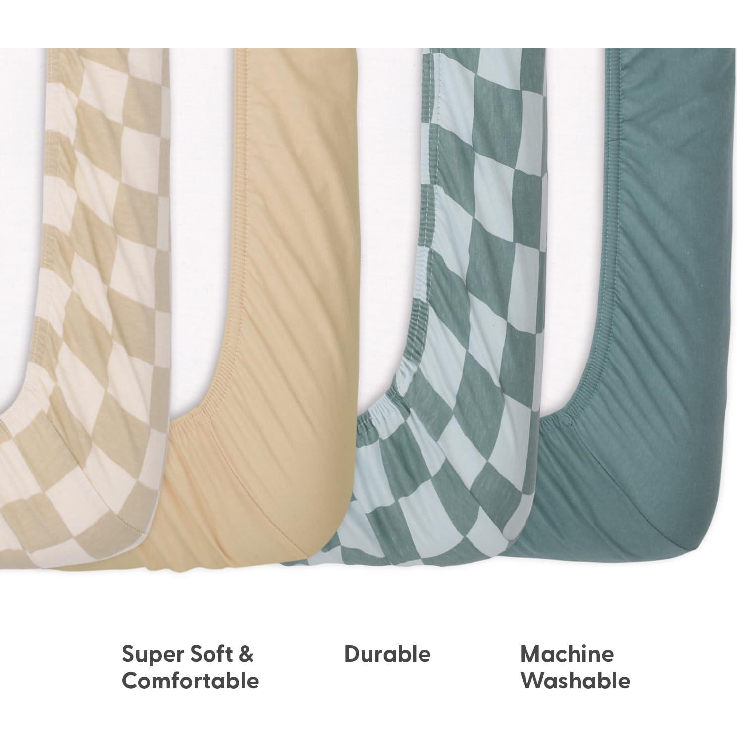 Juego de Sábanas Ajustadas Orgánicas The Peanutshell 4 Piezas