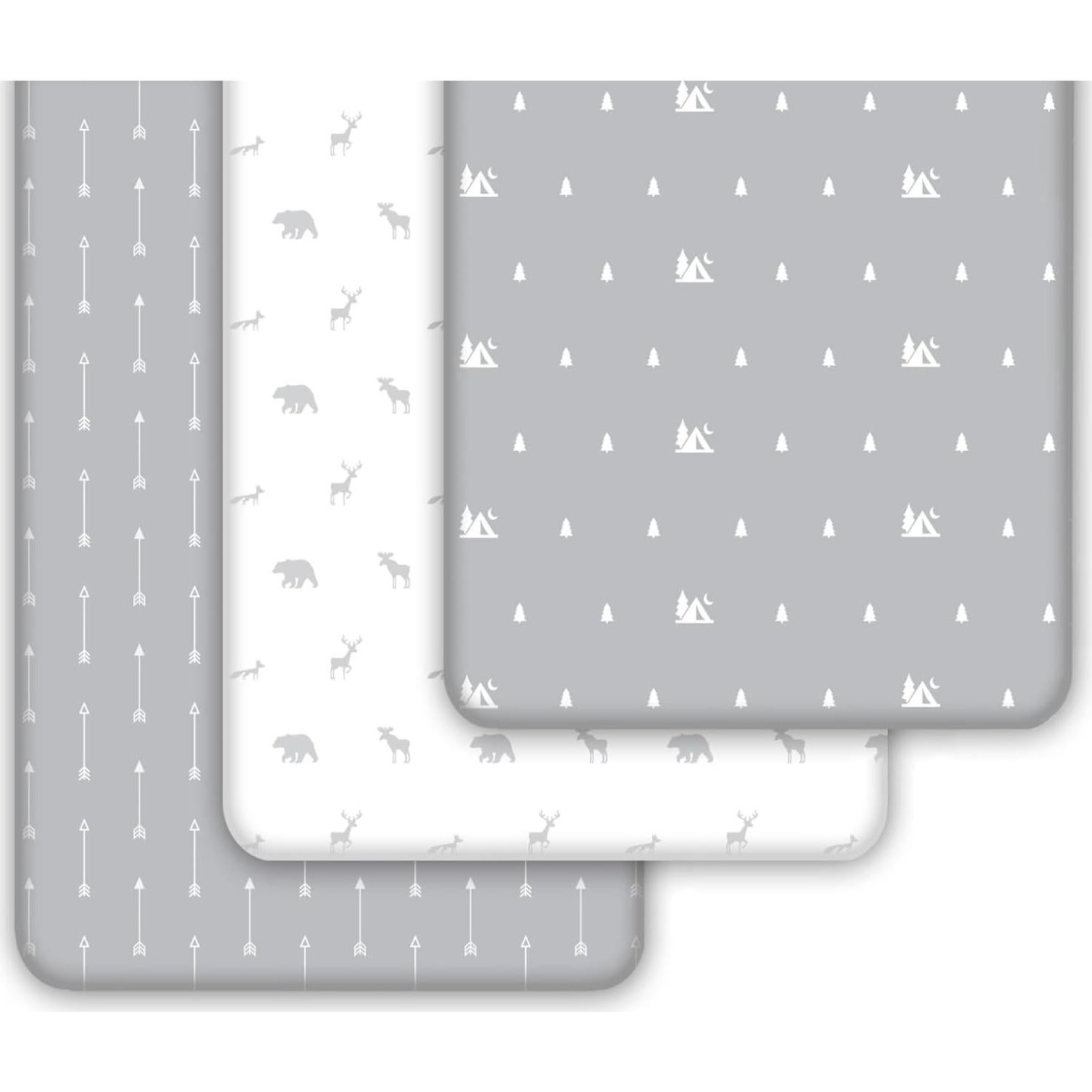 Sábanas Ajustadas para Cuna Grow Wild - Algodón Jersey 132x71cm