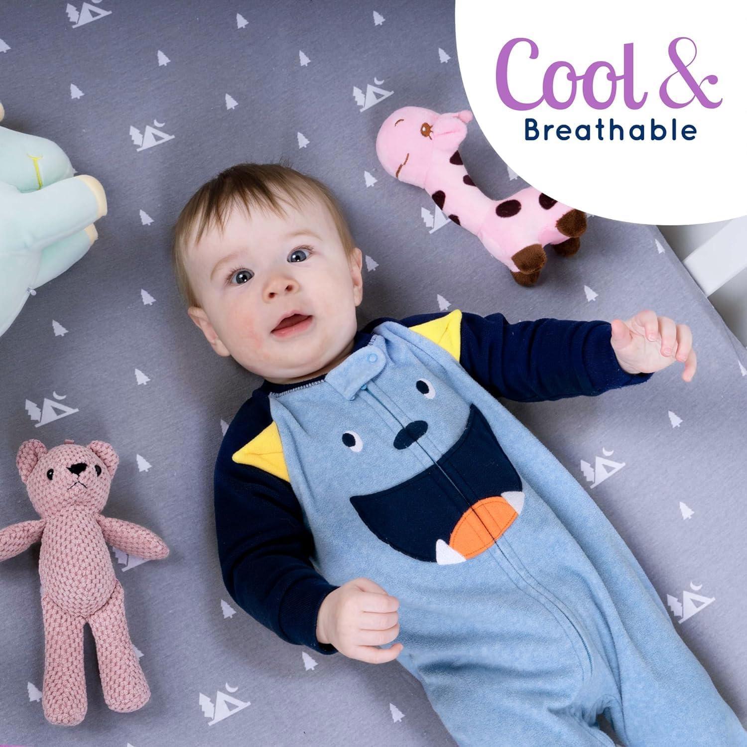 Sábanas Ajustadas para Cuna Grow Wild - Algodón Jersey 132x71cm