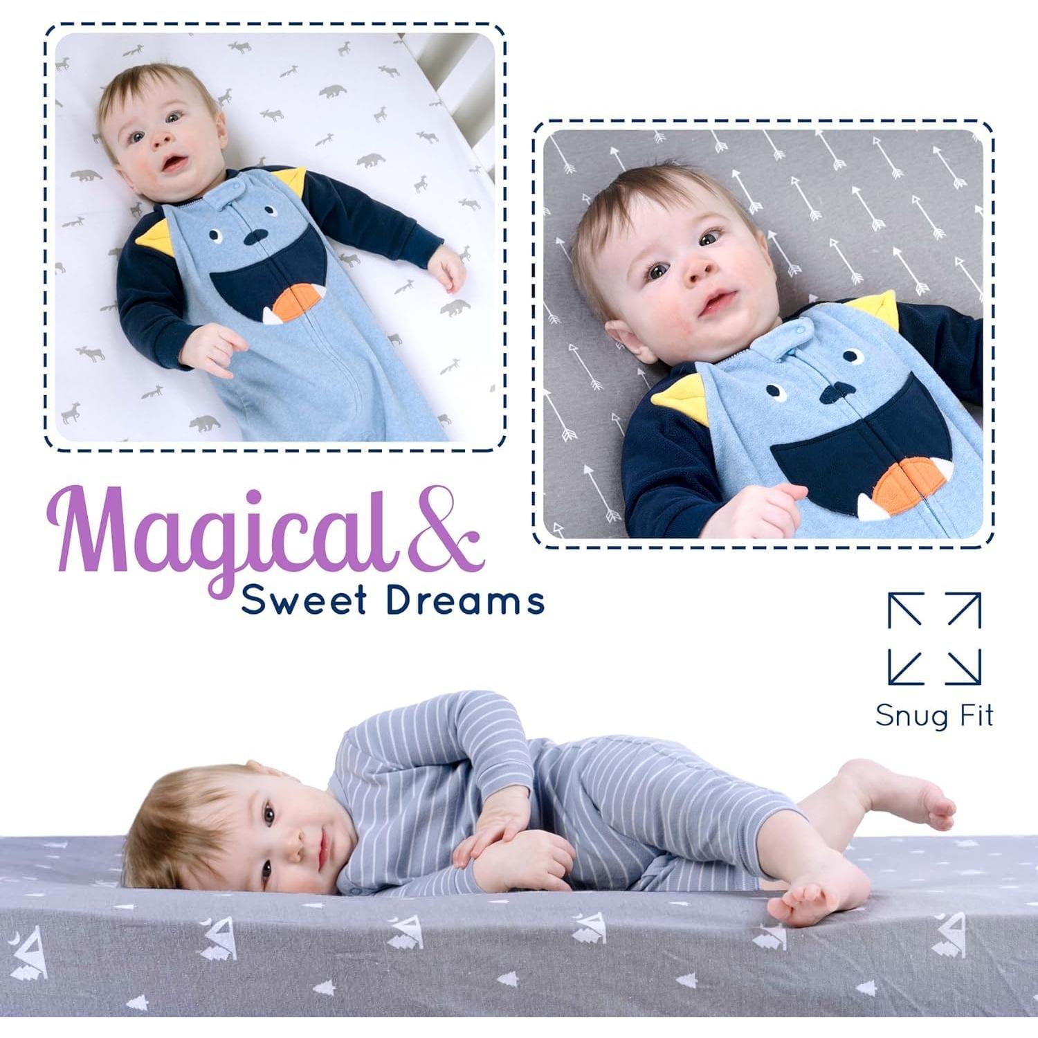 Sábanas Ajustadas para Cuna Grow Wild - Algodón Jersey 132x71cm