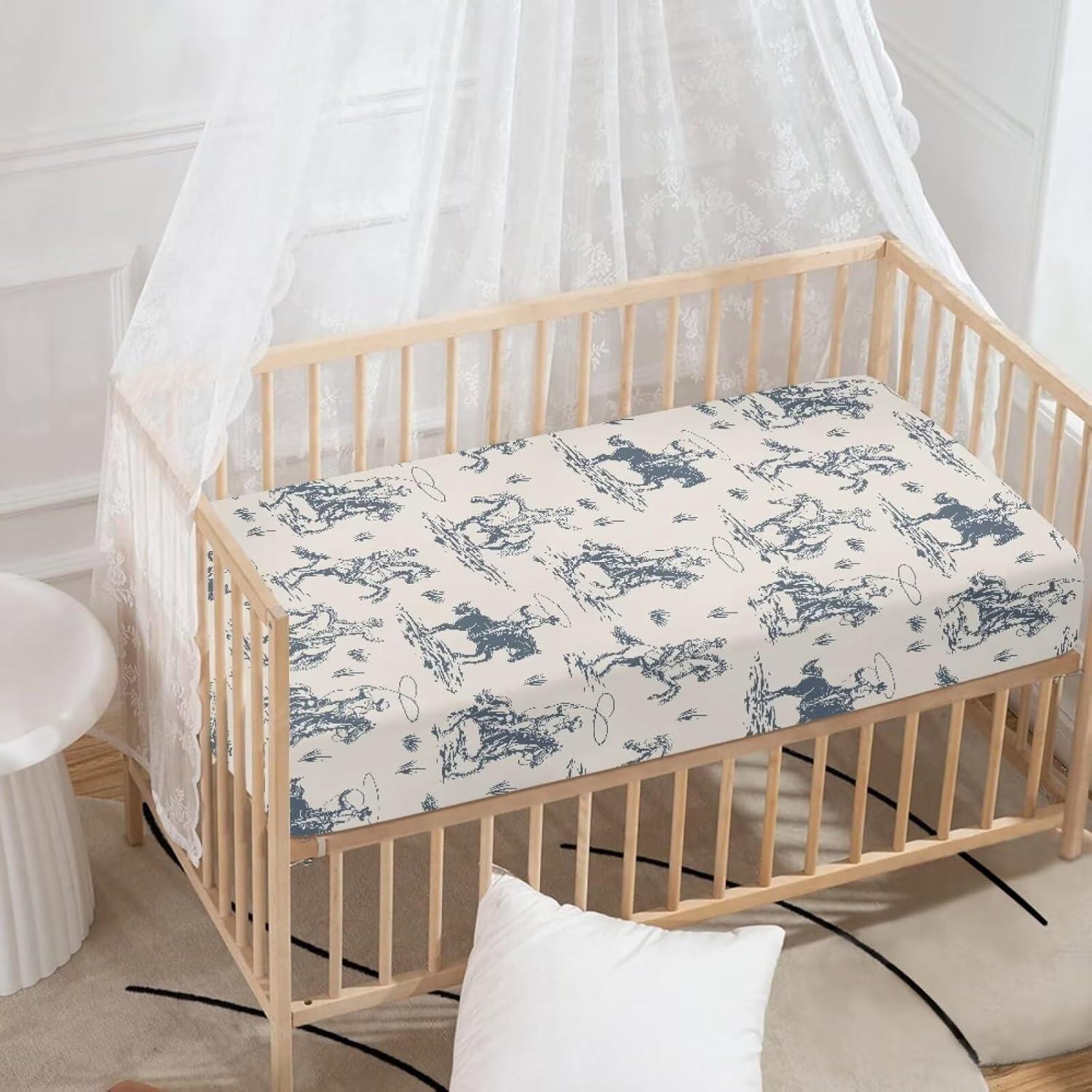 Sábana Ajustable para Cuna JIANADAER Vaquera 71x132 cm