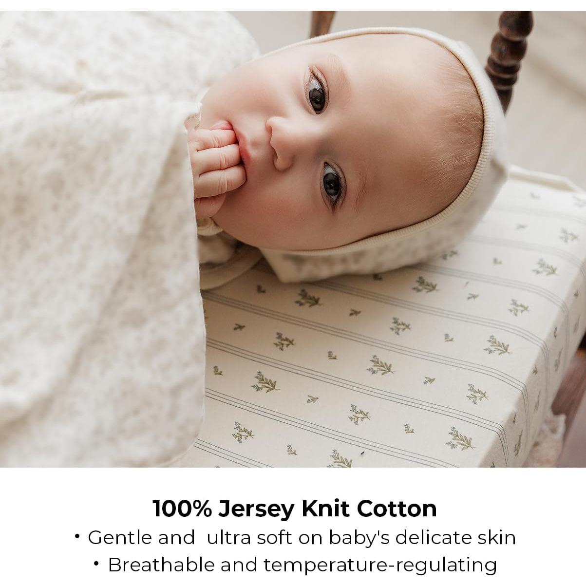 Juego de 2 Sábanas Ajustadas Ely's & Co. para Cuna Mini 96.5x61cm