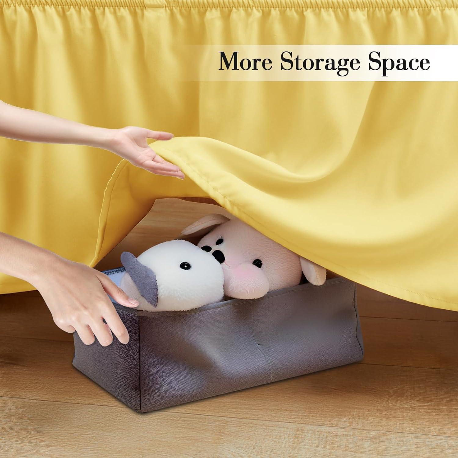 Conjunto Funda y Falda de Cuna Horbaunal Amarillo 132x71 cm