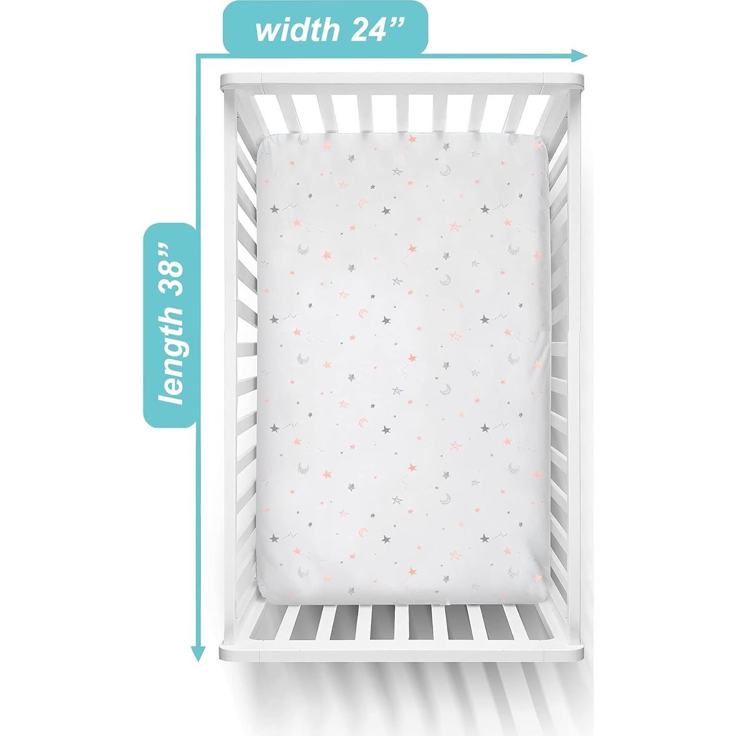 Sábana Ajustable TL Care 100% Algodón Mini 97x61 cm Estrellas