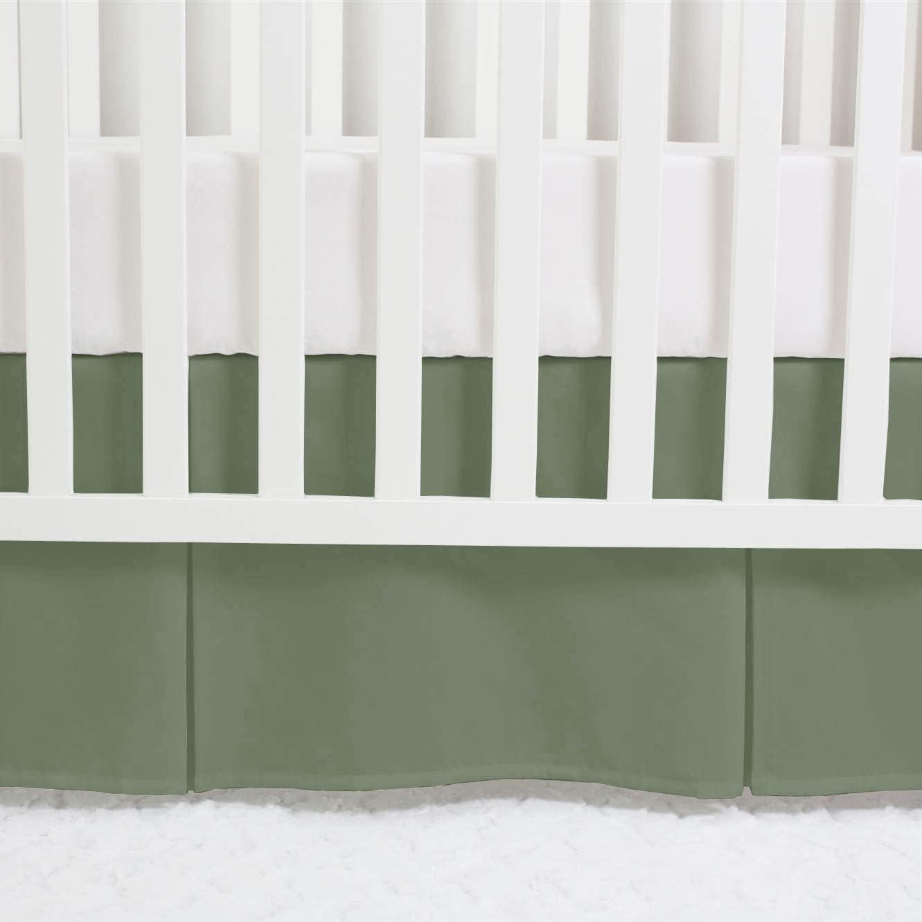 Faldón de Cuna Box Premium 100% Algodón 800 Hilos Sálvia