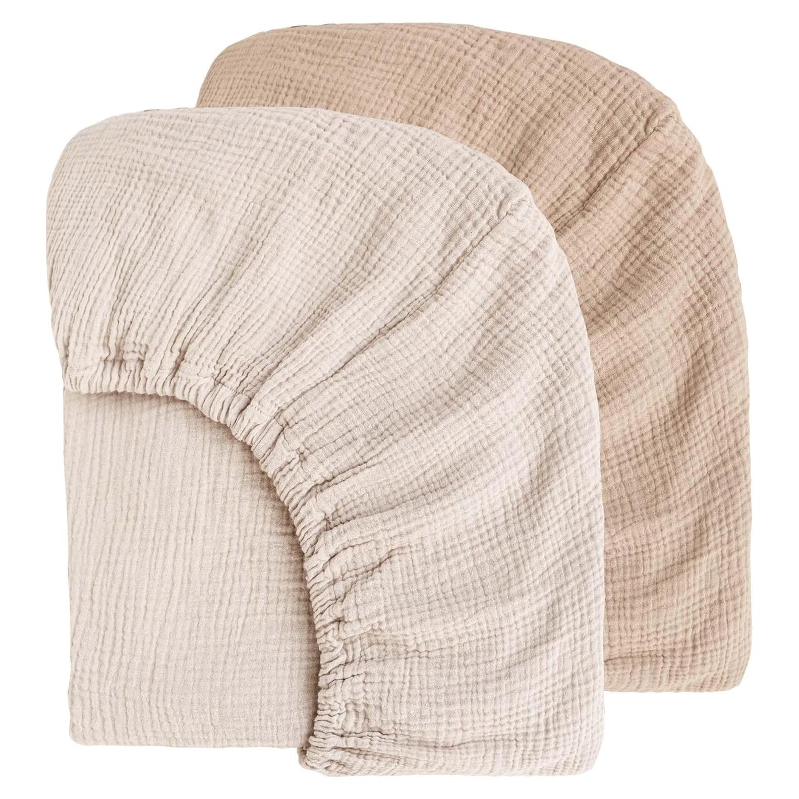 Sábanas Ajustadas de Muselina MairMore para Cuna 132x71cm