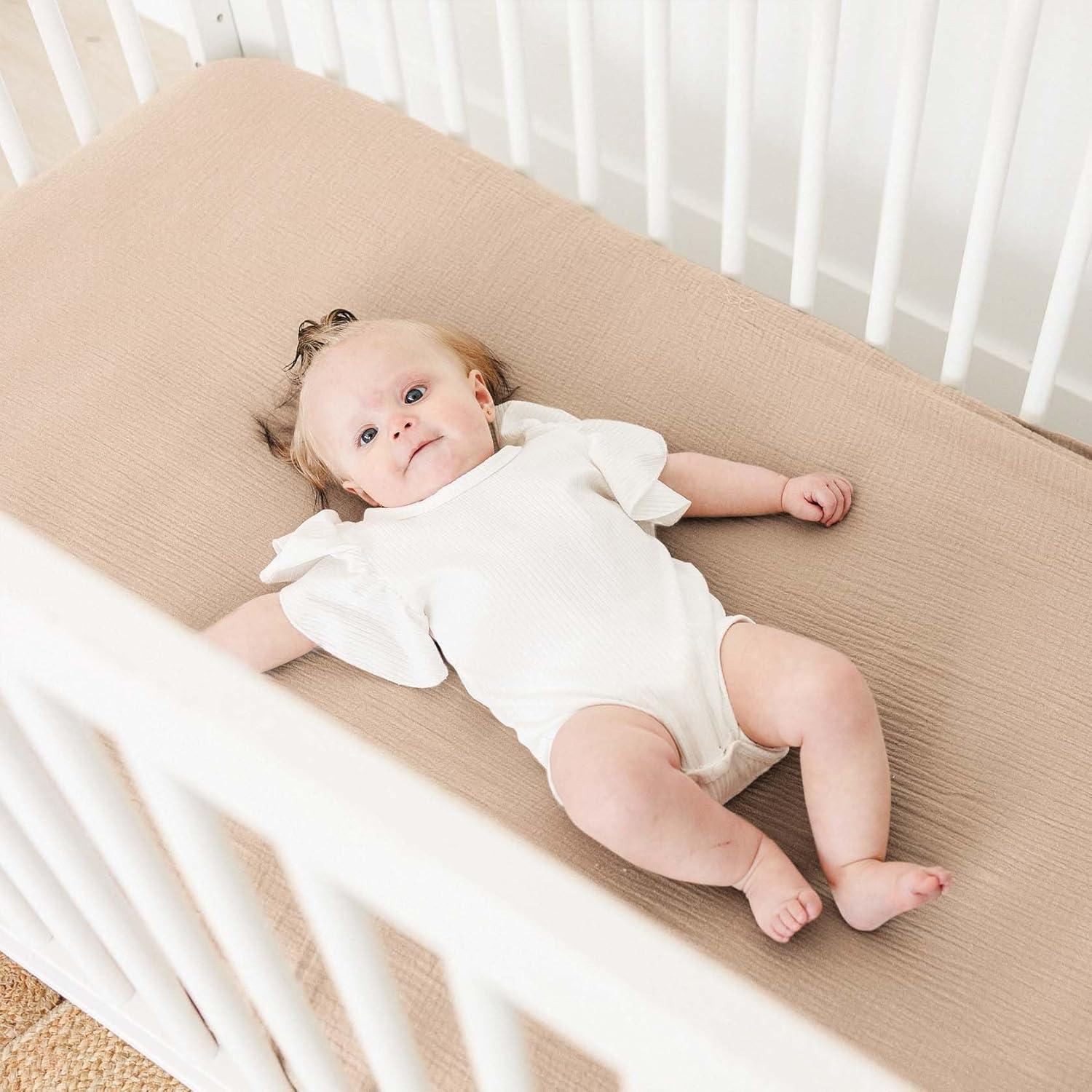 Sábanas Ajustadas de Muselina MairMore para Cuna 132x71cm