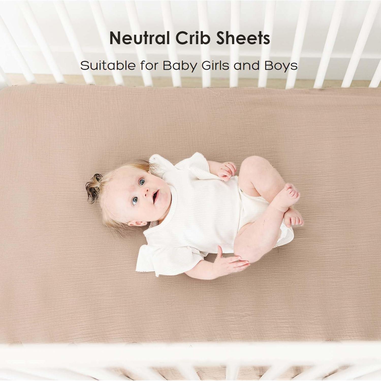 Sábanas Ajustadas de Muselina MairMore para Cuna 132x71cm