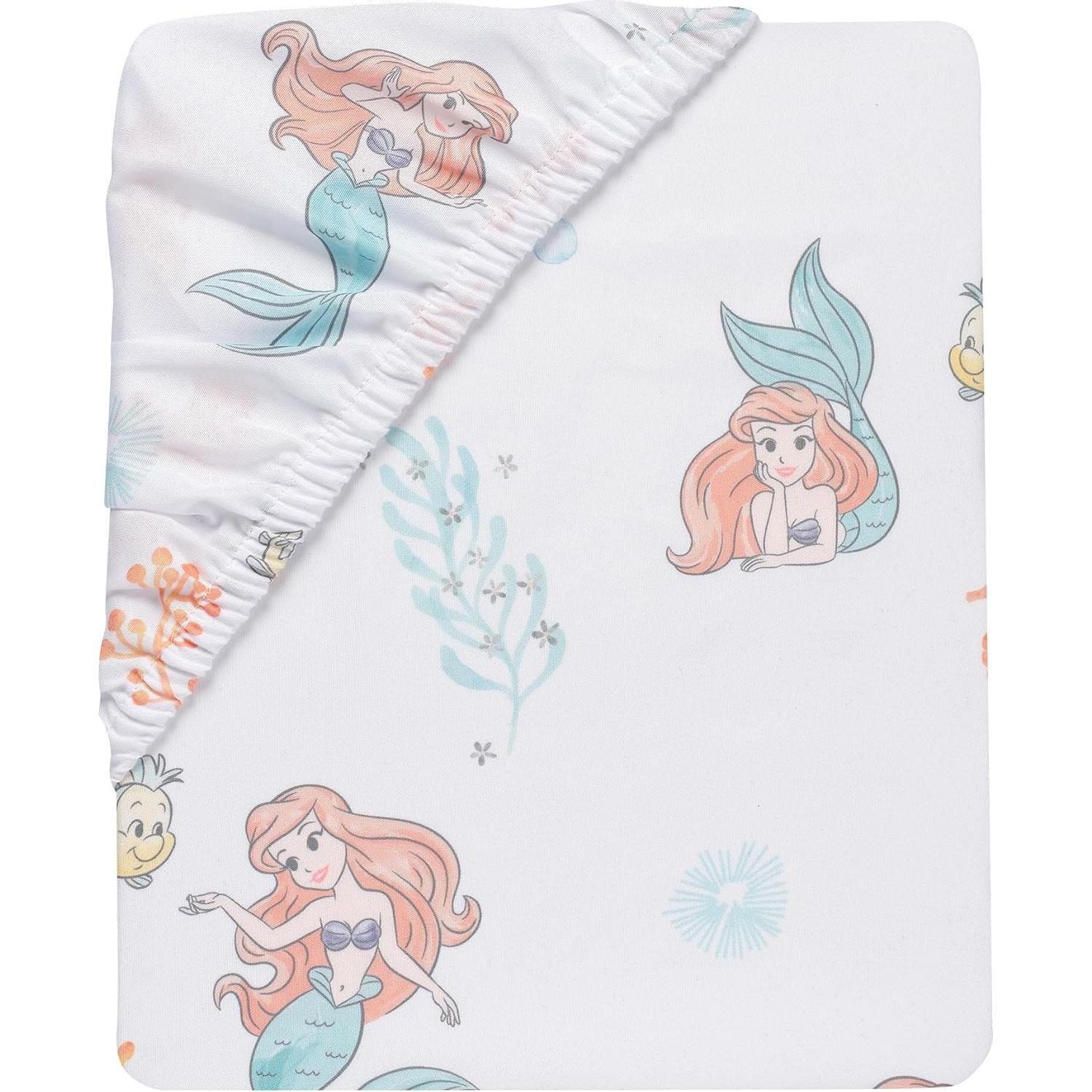 Sábana Ajustable para Cuna Disney Baby Ariel 132x71 cm