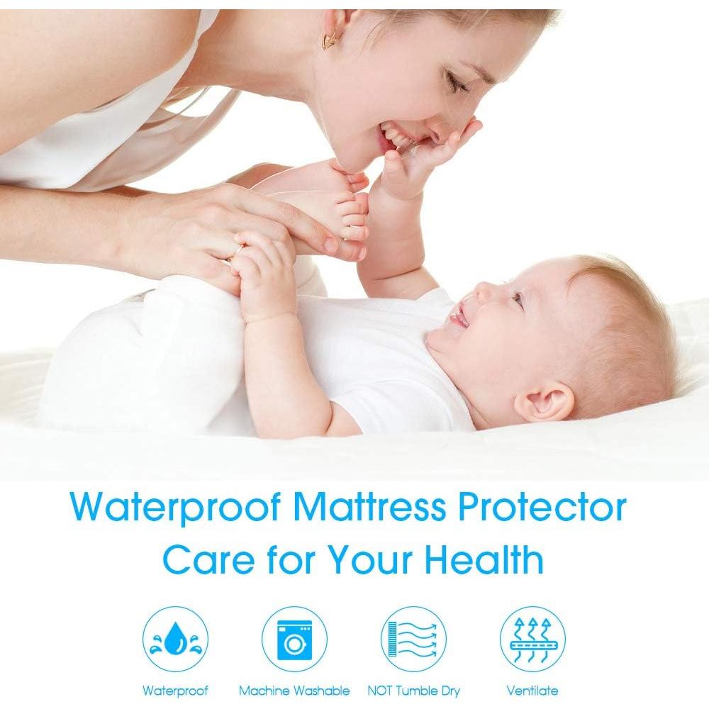 Funda Protector de Colchón Twin MIFXIN Impermeable Acolchada