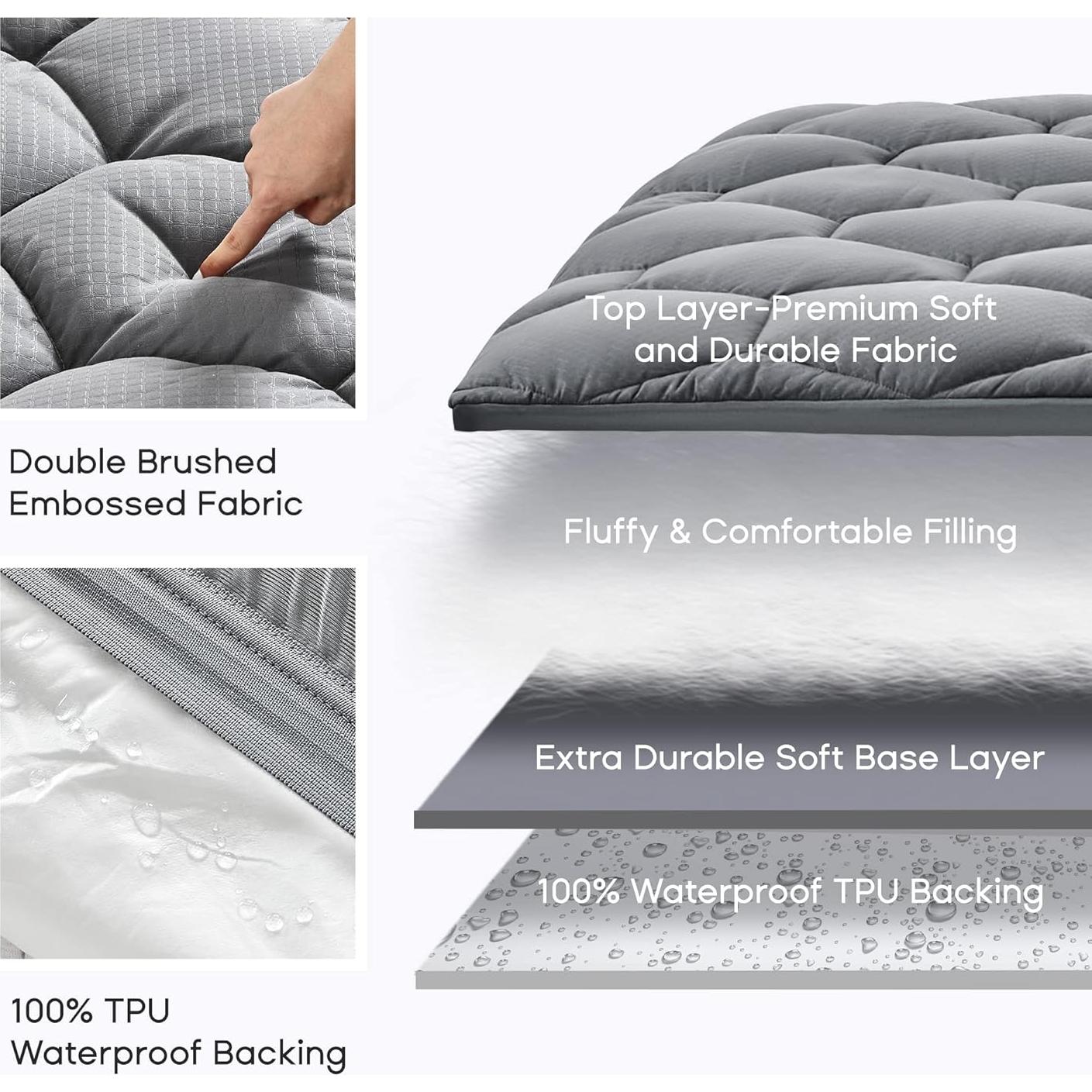 Protector de Colchón Impermeable Sonive Twin XL 99x203 cm