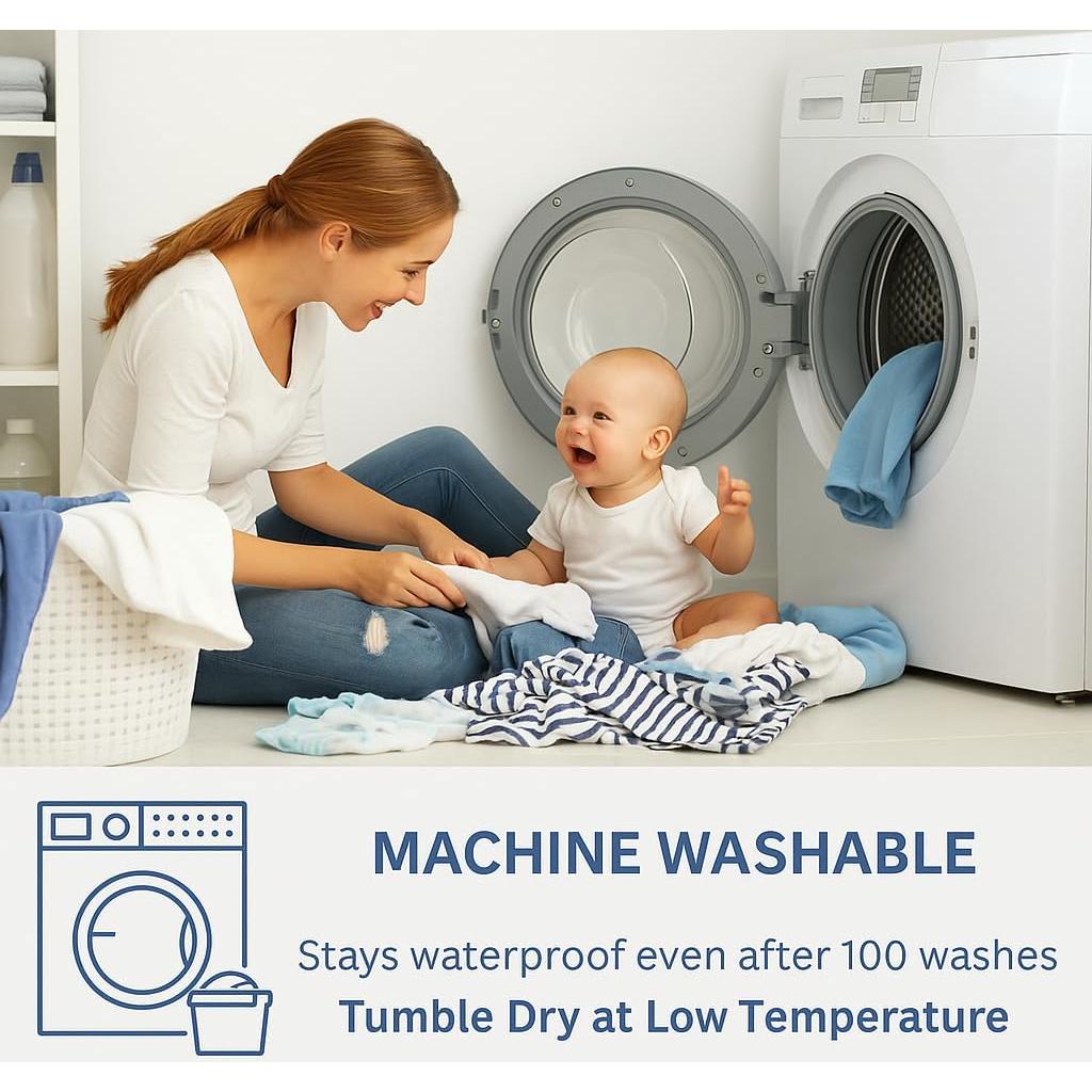 Protector de Colchón Impermeable NON Sticky Algodón Terry RV King