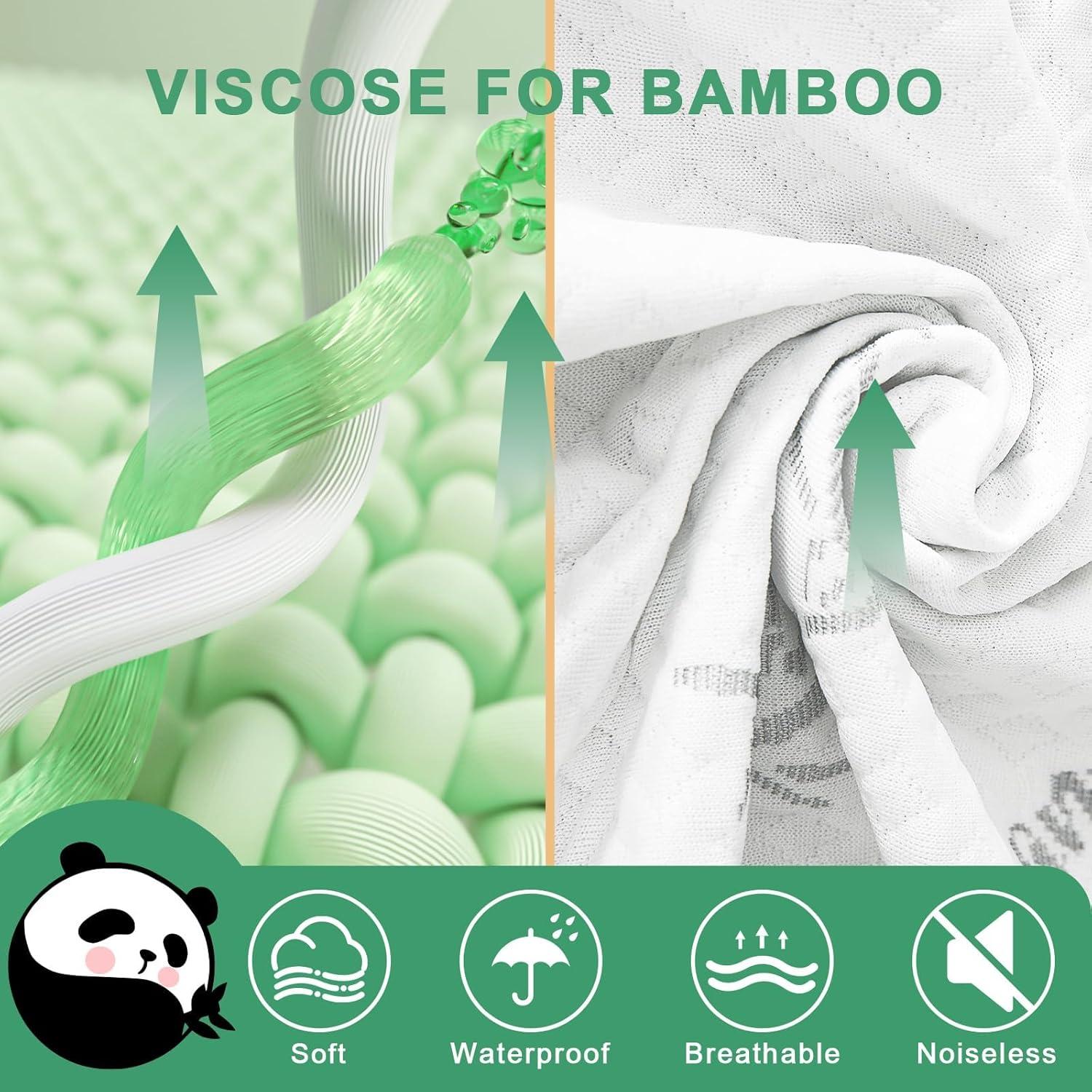 Protector de Colchón Impermeable HUXMEYSON King 198x203 cm