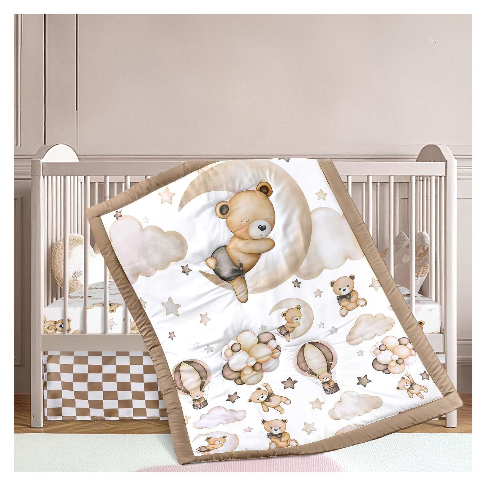 Juego de Ropa de Cuna Hahafelt Oso de Peluche 3 Piezas