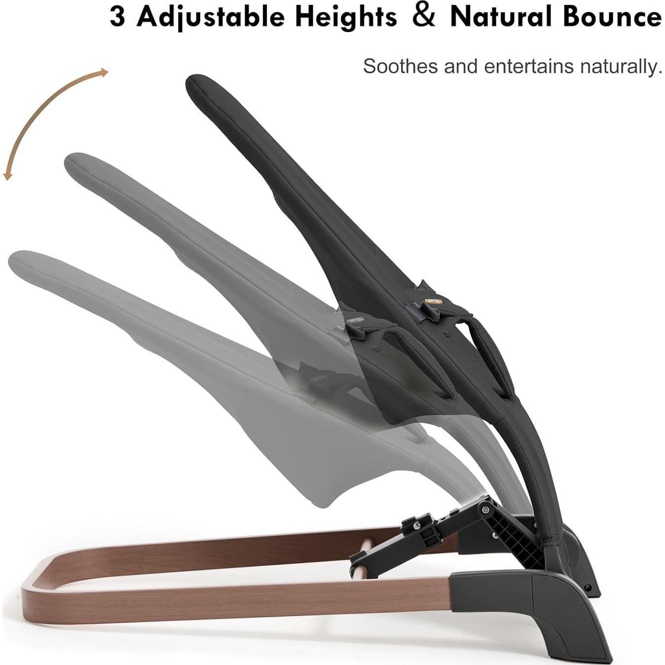 Columpio Plegable para Bebés Taylengrow - 3 Alturas Ajustables, Algodón Suave