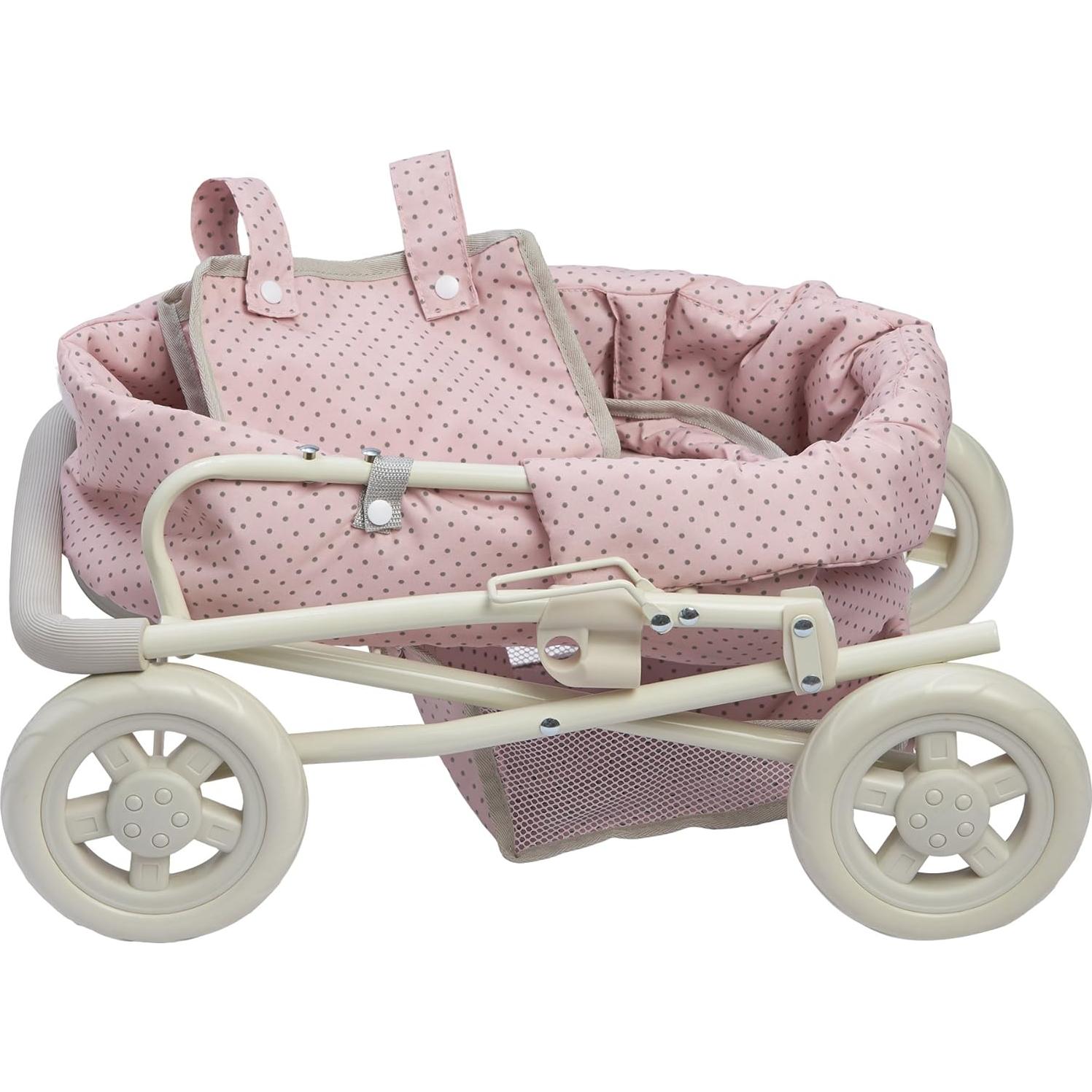 Carrito de Muñeca Deluxe Olivia's Little World Rosa y Gris