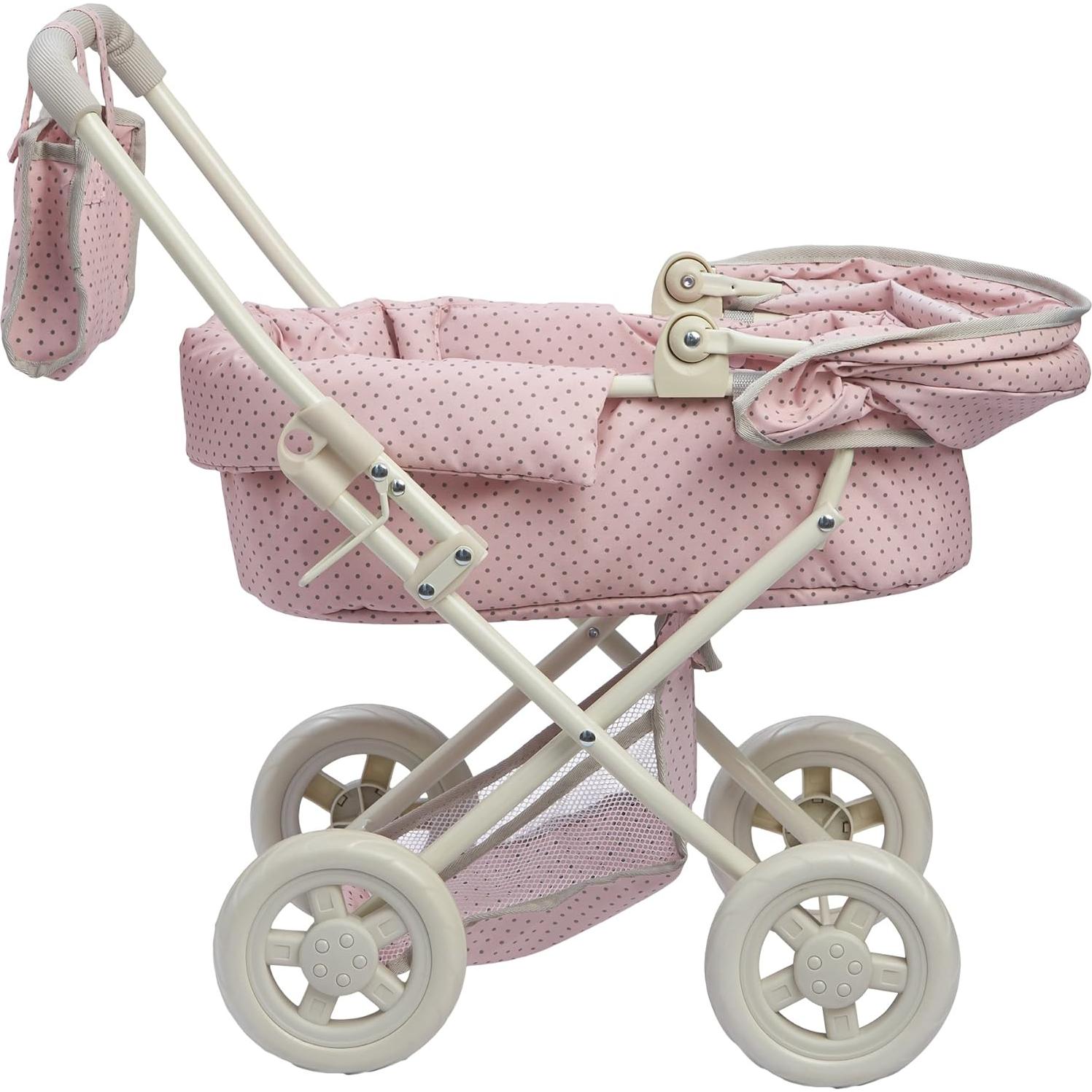 Carrito de Muñeca Deluxe Olivia's Little World Rosa y Gris