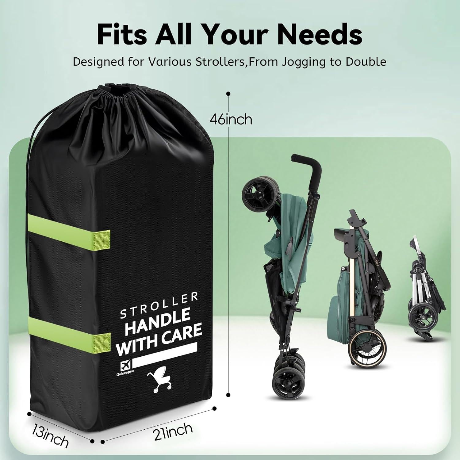 Bolsa de Viaje para Cochecito Guiseapue 117x53x33 cm