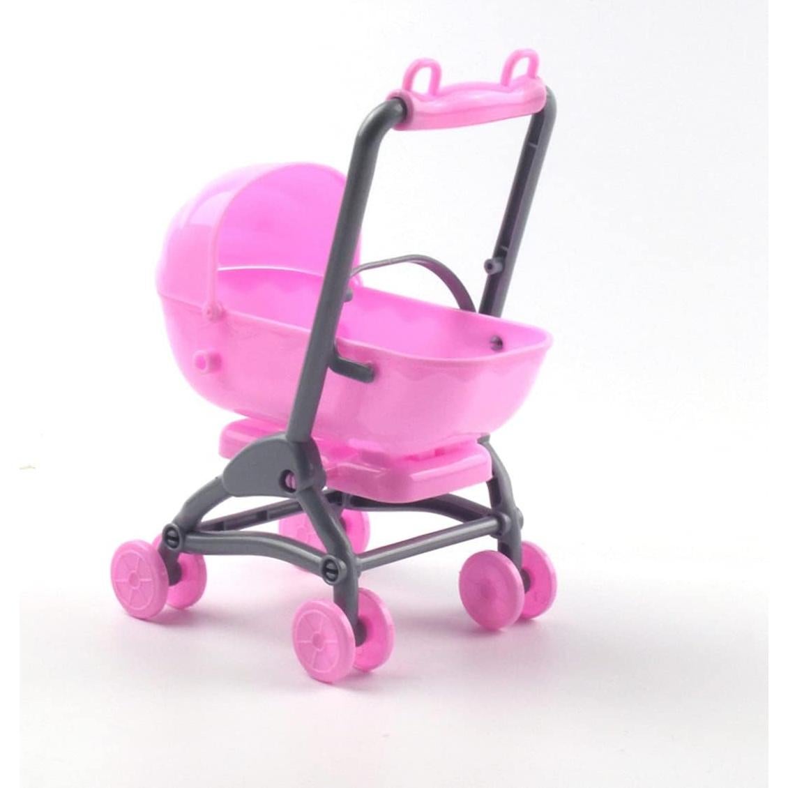 Mini Carrito de Bebé para Casa de Muñecas Toddmomy 20x11x11cm