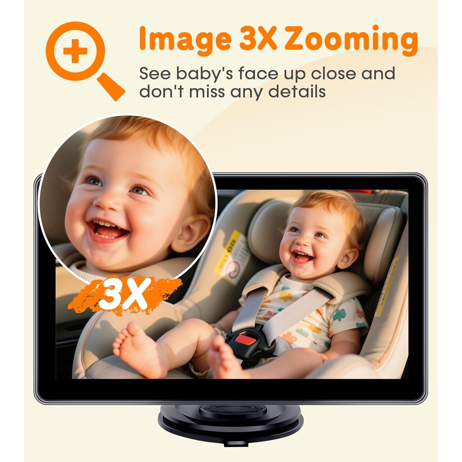 Cámara para Bebé Yakry ZD23 - Pantalla Táctil 7" 1080P HD