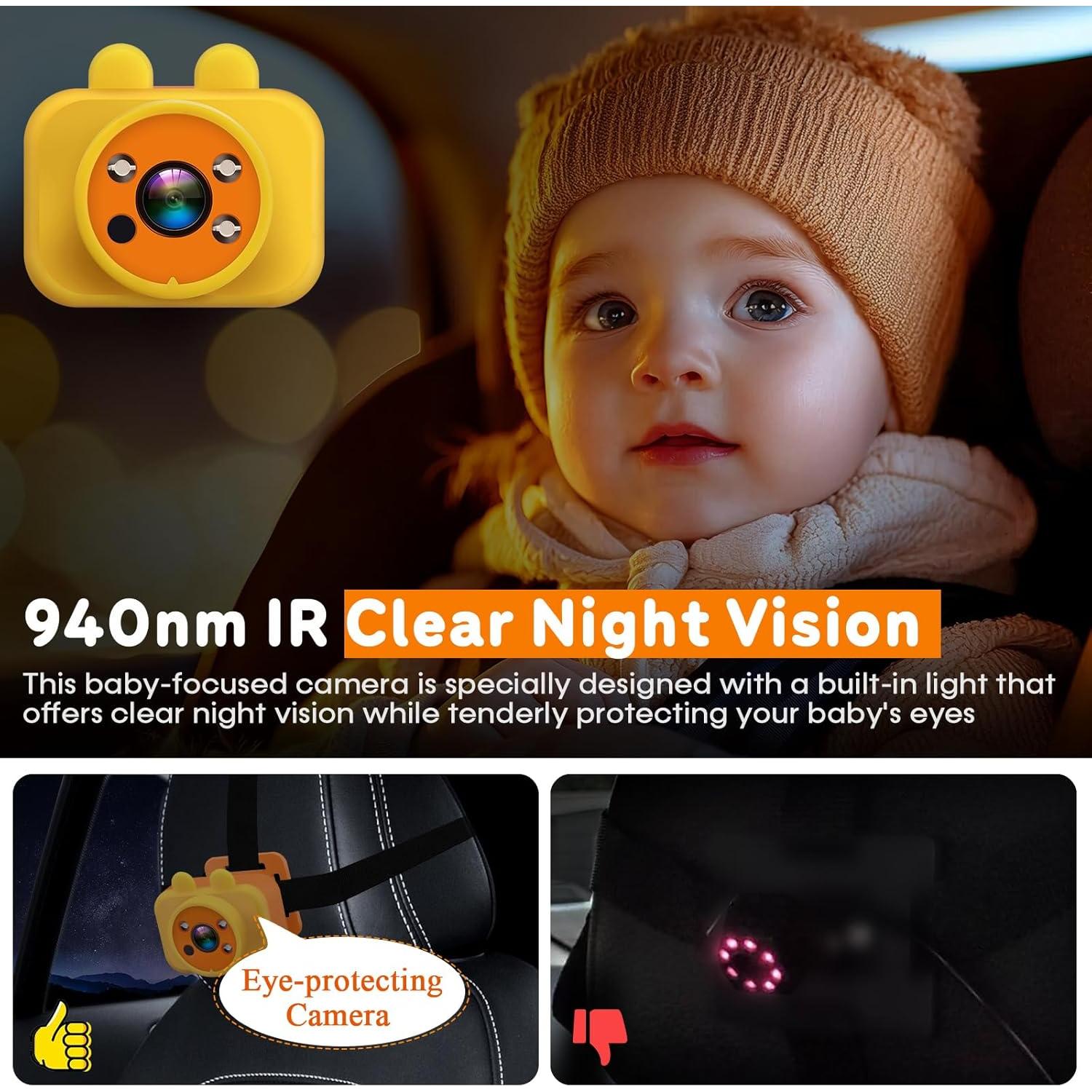 Cámara para Bebé Yakry ZD23 - Pantalla Táctil 7" 1080P HD