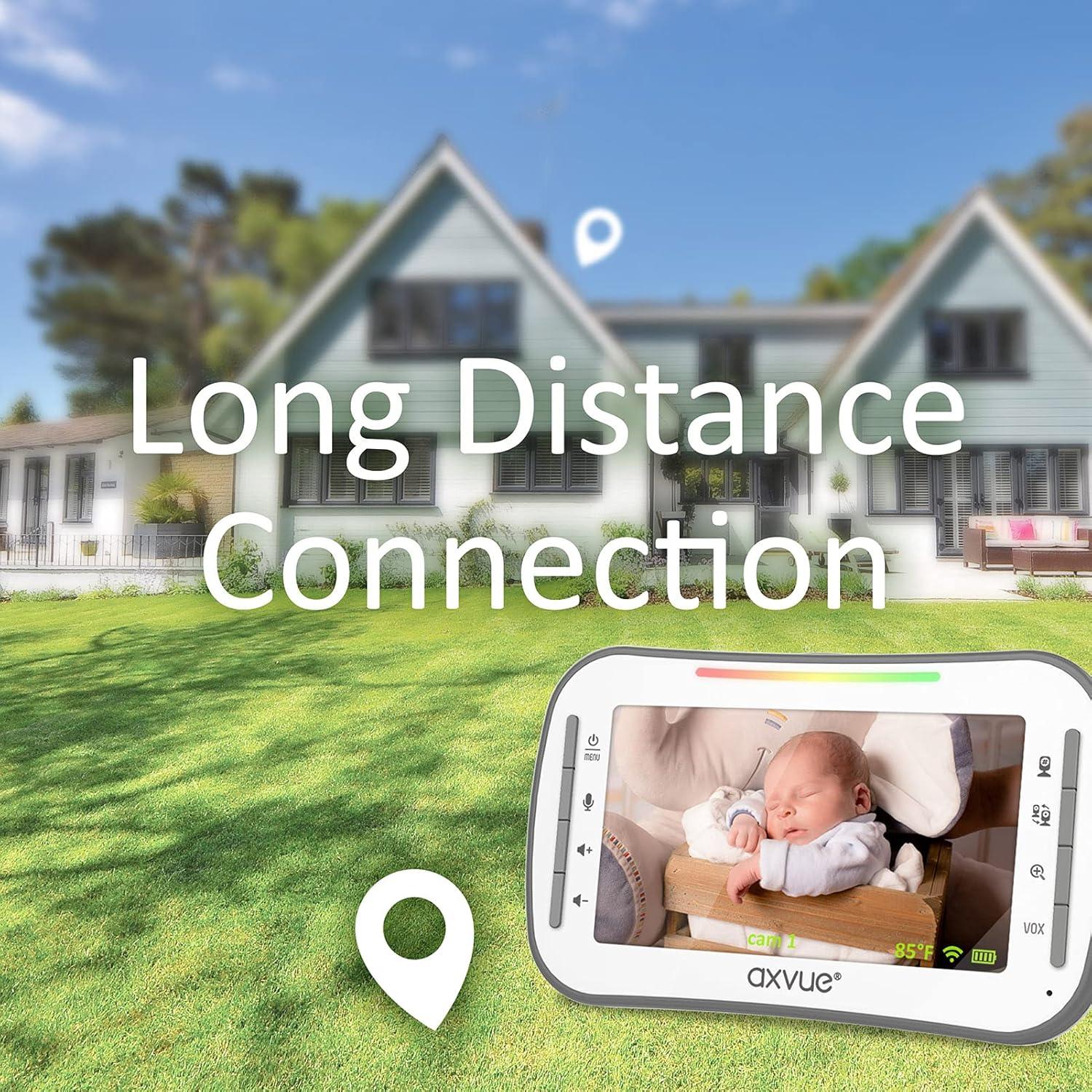 Monitor de Bebé Axvue A242 4.3" 2 Cámaras Comunicación Bidireccional