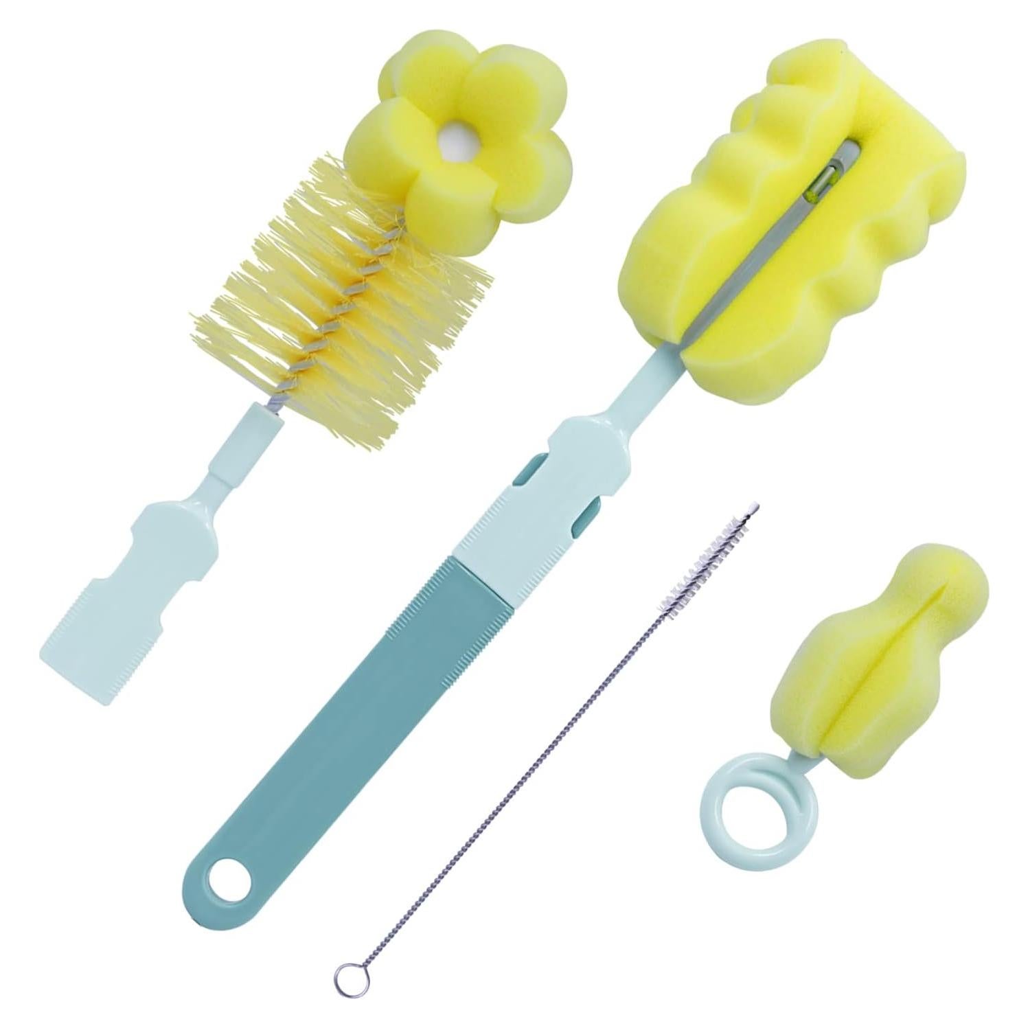 Juego de Cepillos para Botellas Sebikam 4 en 1 Verde