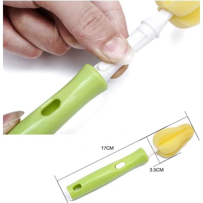 Cepillo para Biberones Duehut GJ120 Verde 17x3.5cm Flexible