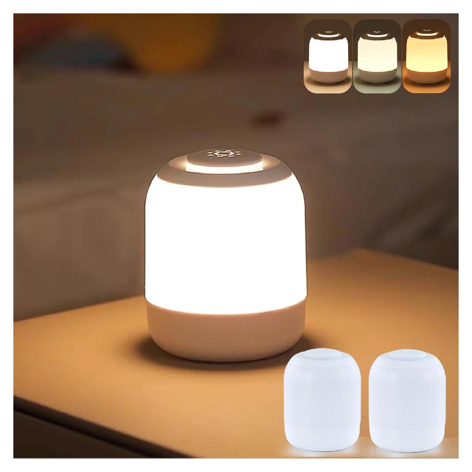 Luz Nocturna Táctil Deogos 2 Pack Regulable USB 12cm