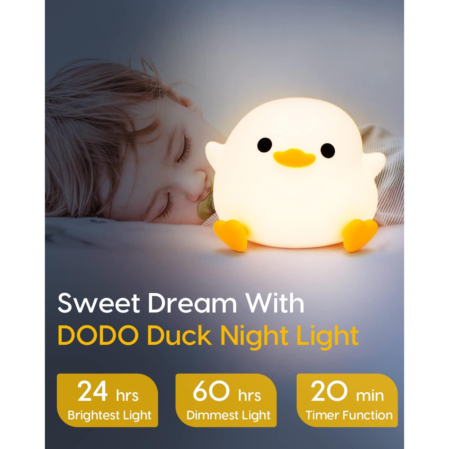 Luz Nocturna Amaredom DoDo Pato LED Regulable 1200mAh