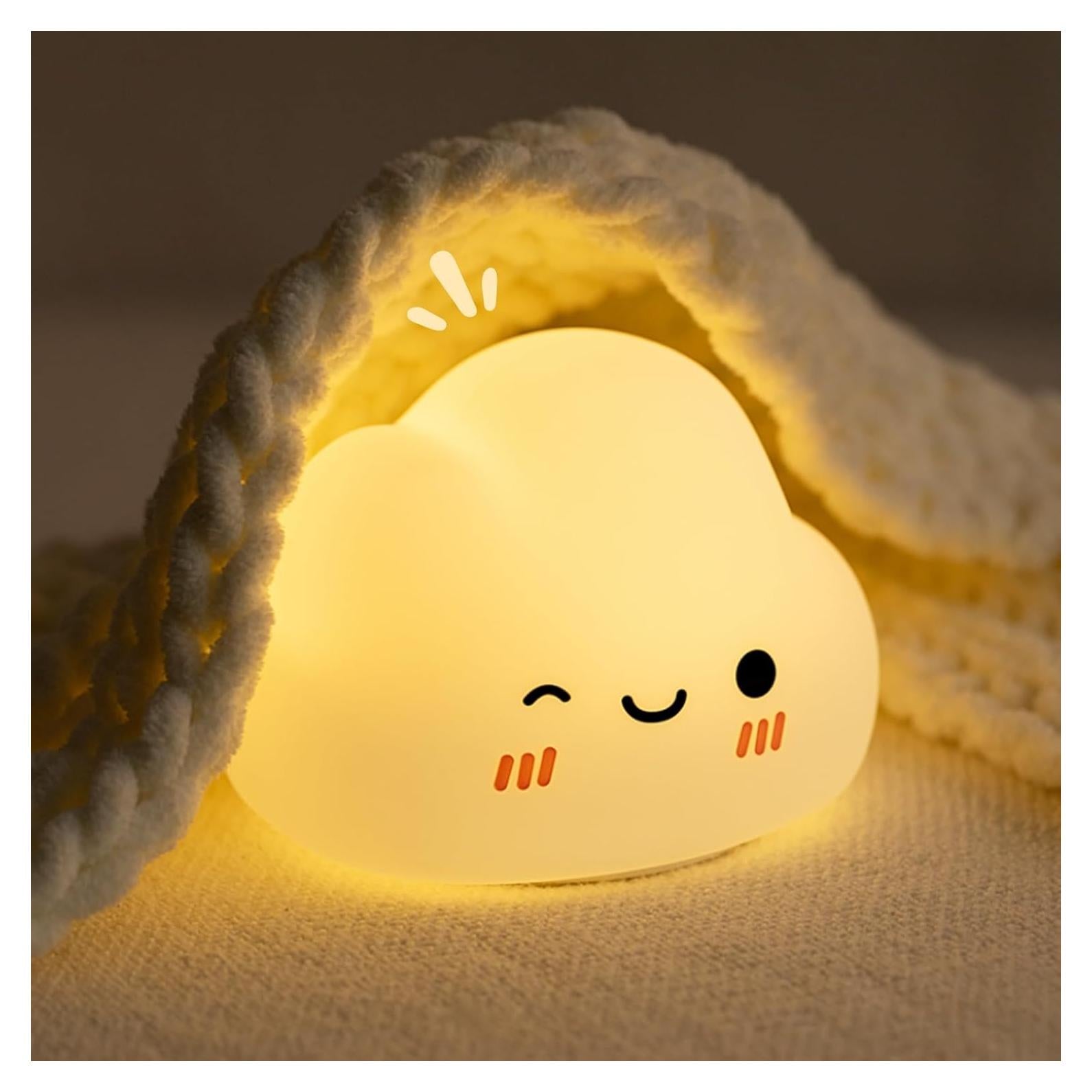 Luz Nocturna Nube AVEKI LED Recargable 5 Modos 11.5cm