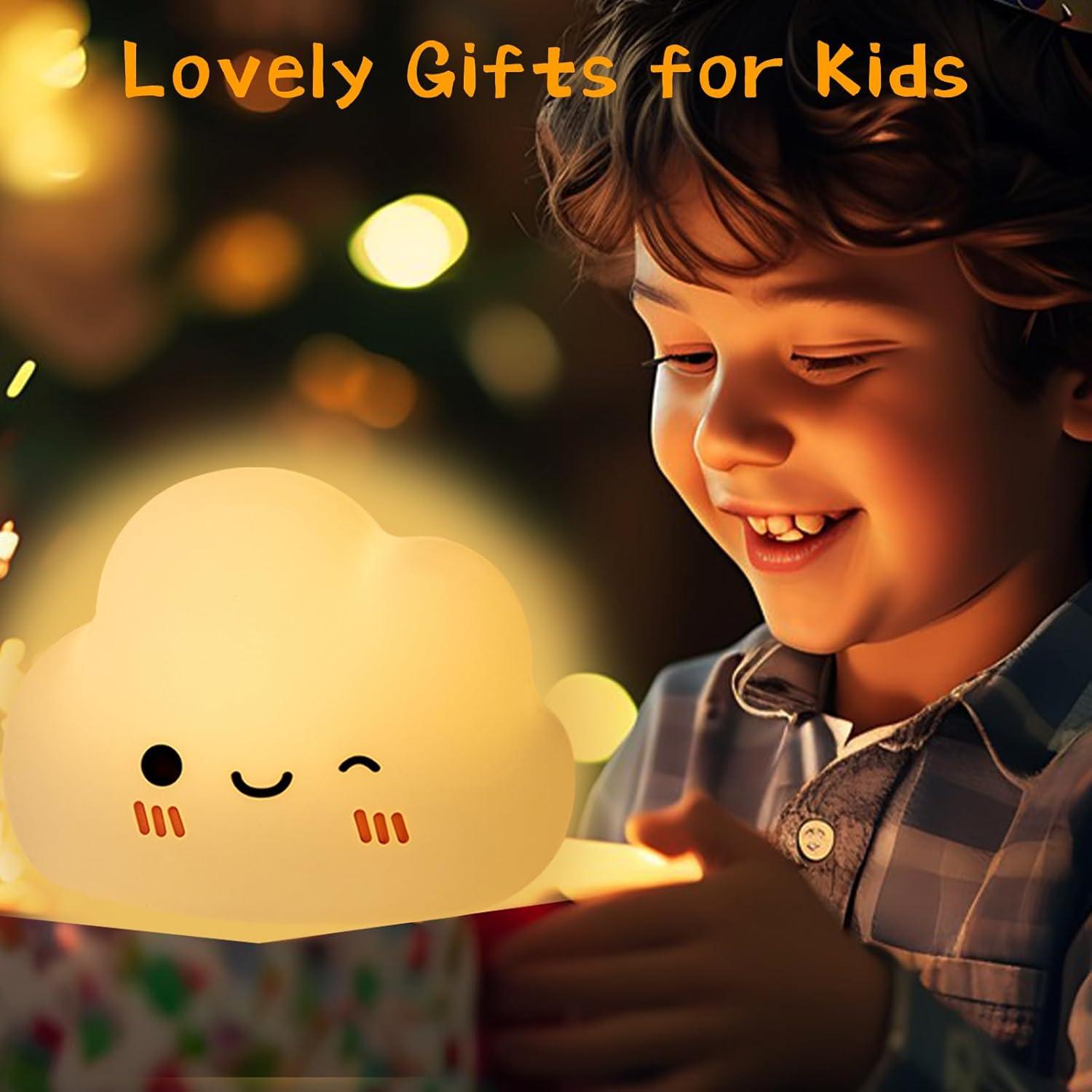 Luz Nocturna Nube AVEKI LED Recargable 5 Modos 11.5cm