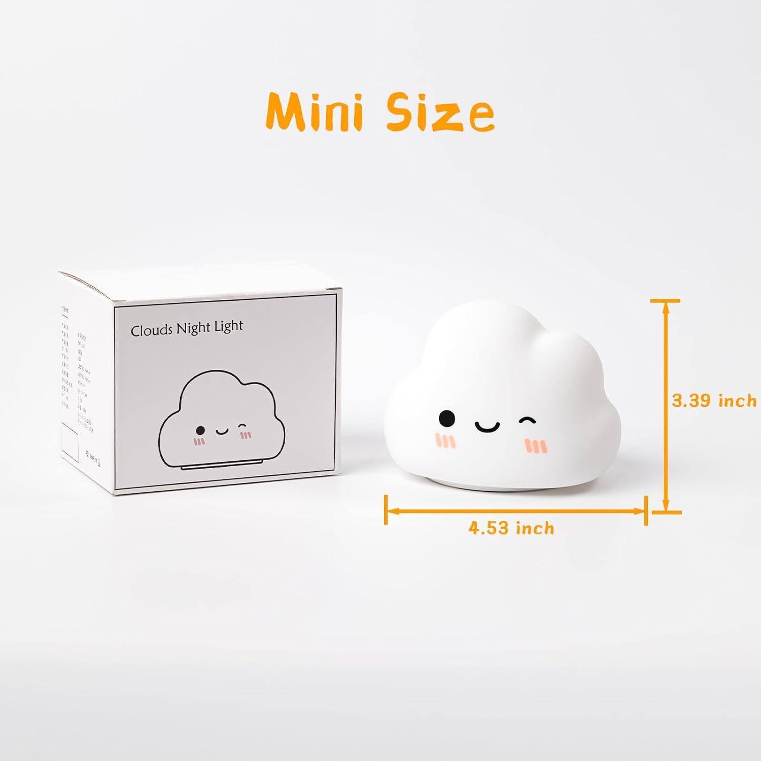 Luz Nocturna Nube AVEKI LED Recargable 5 Modos 11.5cm