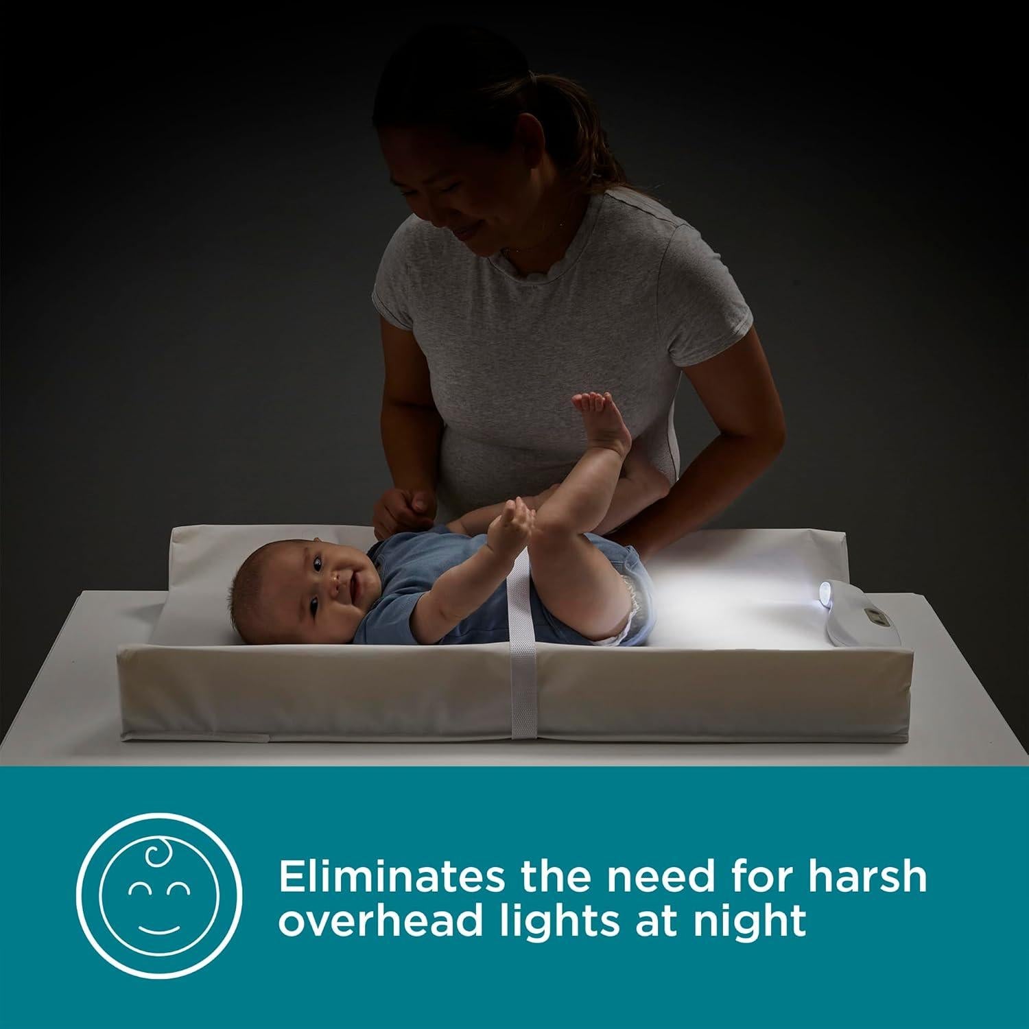 Luz Nocturna Suave Contornos GlowFlex para Cambiadores