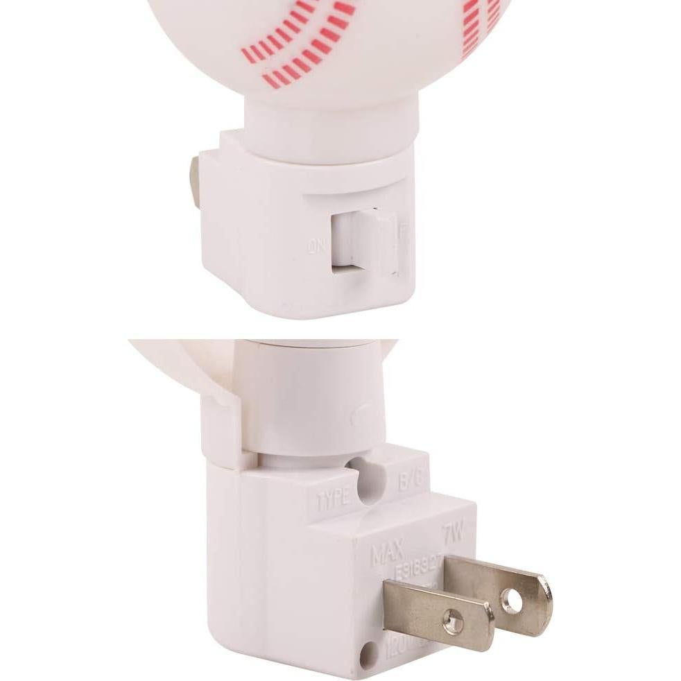 Luz Nocturna LED Omeet en Forma de Béisbol - Paquete de 2