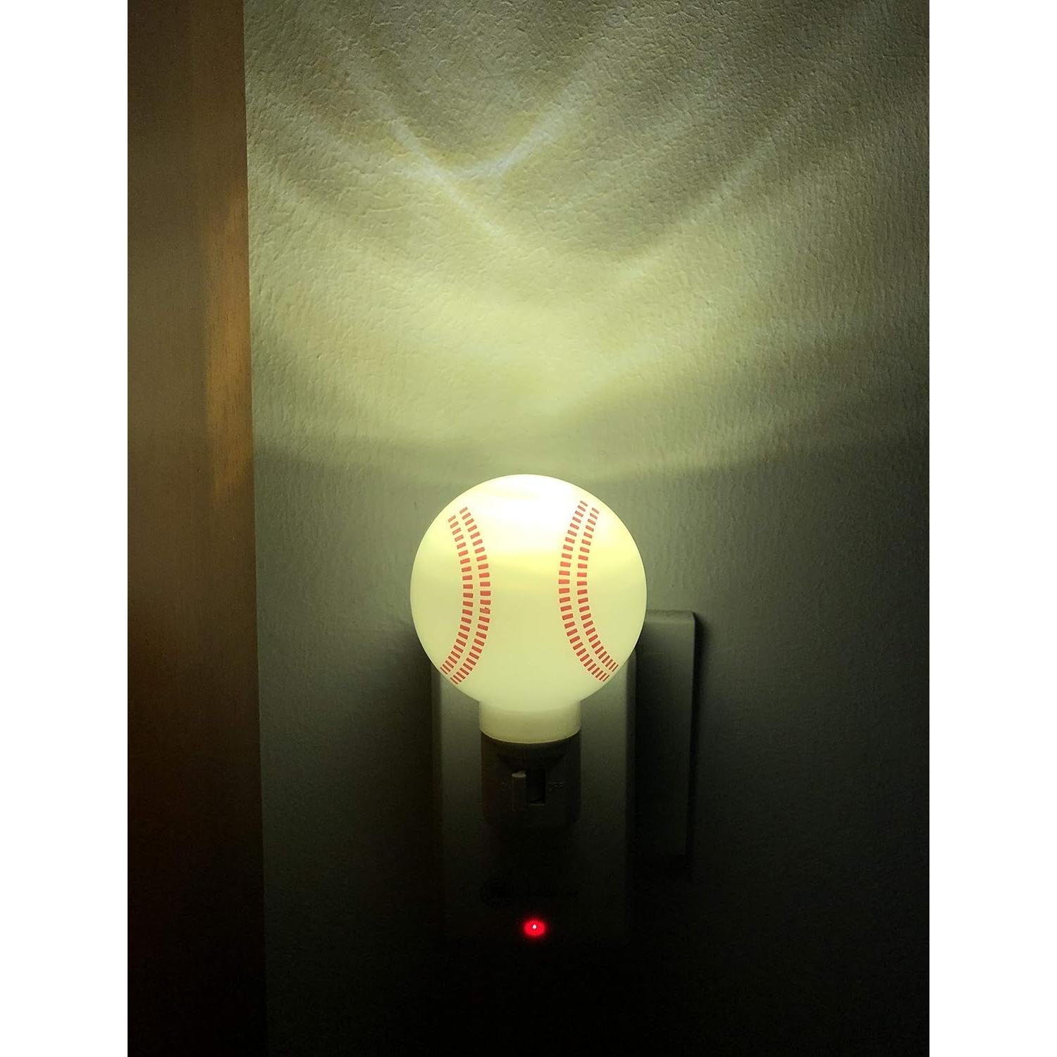 Luz Nocturna LED Omeet en Forma de Béisbol - Paquete de 2