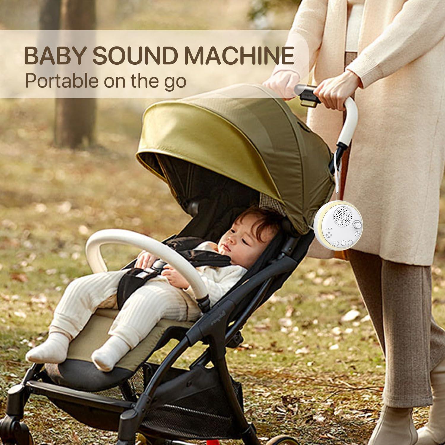 Máquina de Sonido iFamily NC01 para Dormir Bebés - 16 Sonidos, Luz Nocturna