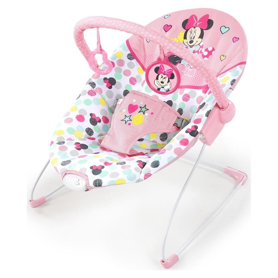 Asiento de rebote para bebés Minnie Mouse Bright Starts 0-9 kg