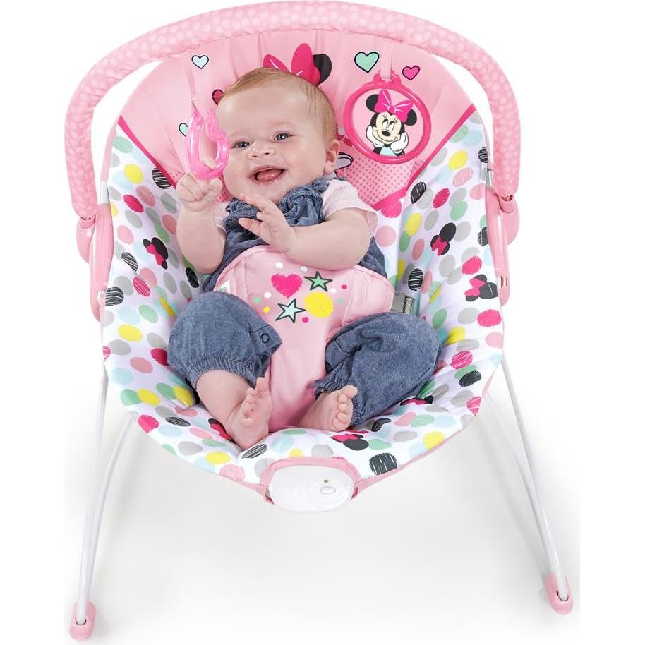 Asiento de rebote para bebés Minnie Mouse Bright Starts 0-9 kg