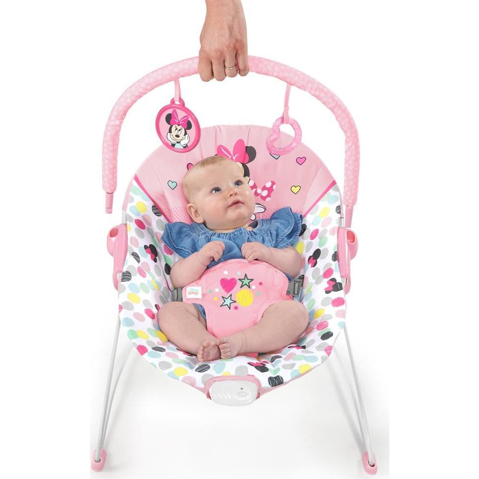 Asiento de rebote para bebés Minnie Mouse Bright Starts 0-9 kg
