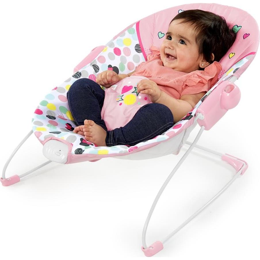 Asiento de rebote para bebés Minnie Mouse Bright Starts 0-9 kg