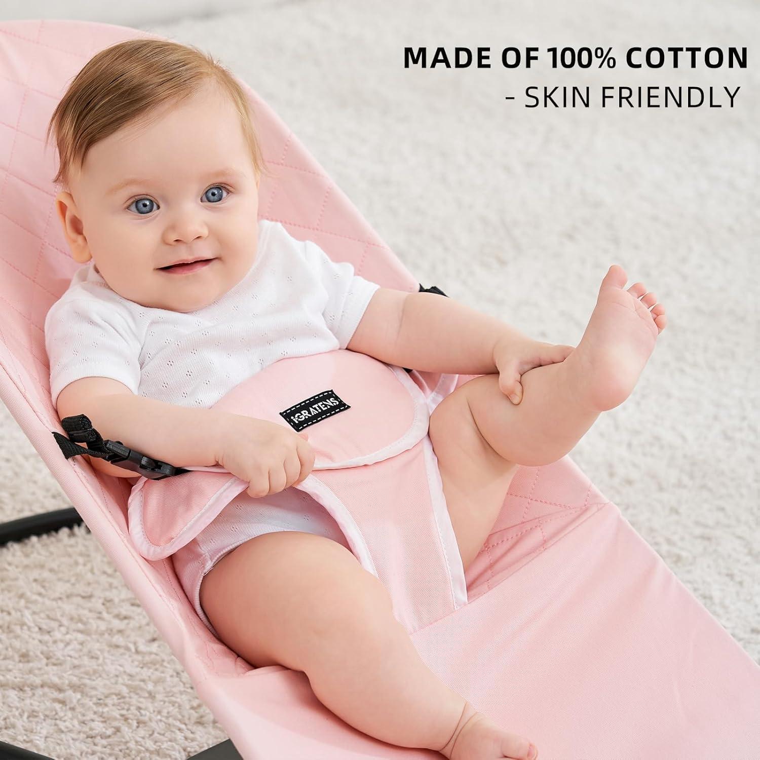 Funda de Tela para Columpio Baby Bjorn Rosa 100% Algodón